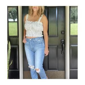 Smocked Crop Top